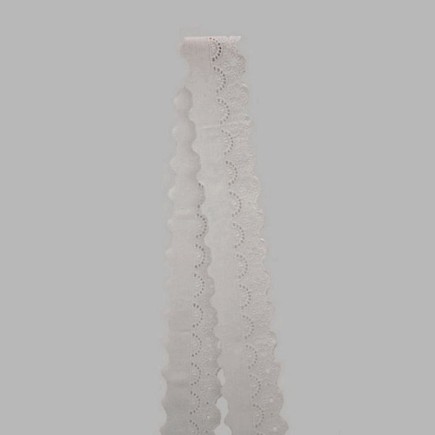 broderie kleur wit breedte 55 mm lengte 280 cm