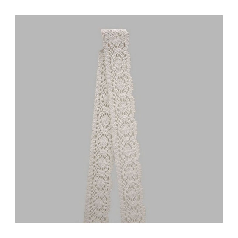 lace band color white width 50 mm length 180 cm
