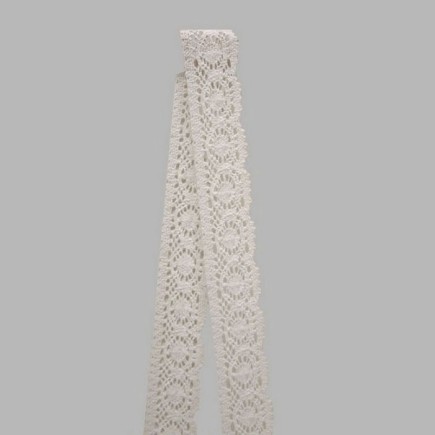 lace band color white width 50 mm length 180 cm