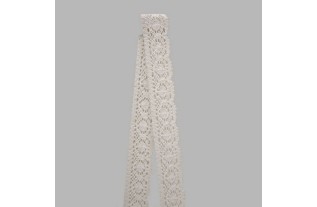 lace band color white width 50 mm length 180 cm