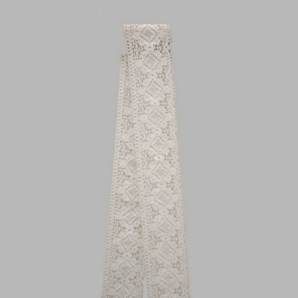 bande de dentelle blanc largeur 60 mm long 3 mètres 50