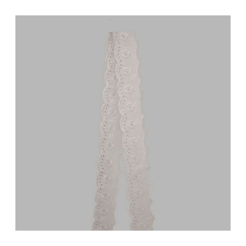 broderie blanc largeur 40 mm longueur 14 mètres broderie blanc largeur 40 mm longueur 14 mètres