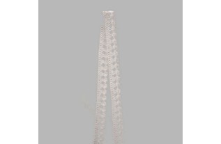 lace band color white width 30 mm