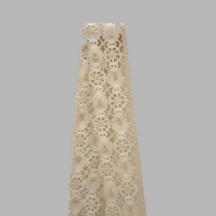 lace band ecru and white width 80 mm length 7 meters
