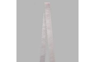embroidery color white width 30 mm length 570 cm