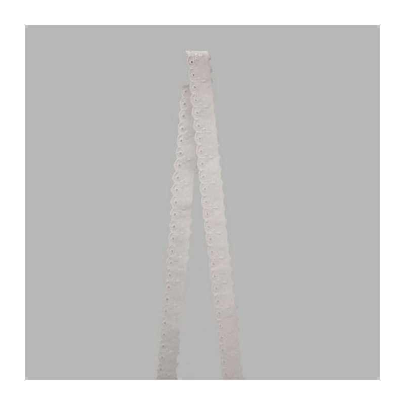 embroidery color white width 25 mm length 11,50 meter