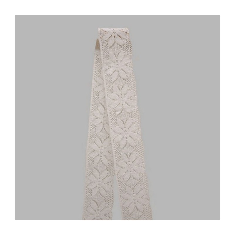 bande de dentelle blanc largeur 55 mm longueur 8 mètres bande de dentelle blanc largeur 55 mm longueur 8 mètres