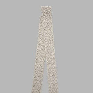 lace band color white width 40 mm length 5 meter