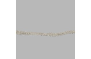 lace band color white width 10 mm length 5,45 meter