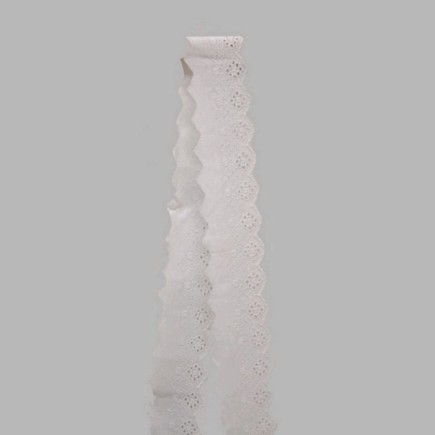 embroidery color white width 55 mm length 190 cm