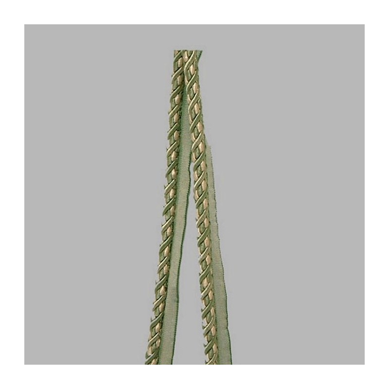 trim decorative cord color creme and green 10 mm trim decorative cord color creme and green 10 mm