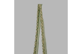 galon sier koord kleur creme en groen 10 mm