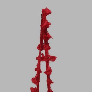 trim with tassels color bordeaux red 50 mm