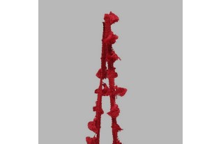 galon met flossen kleur bordeauxrood 50 mm