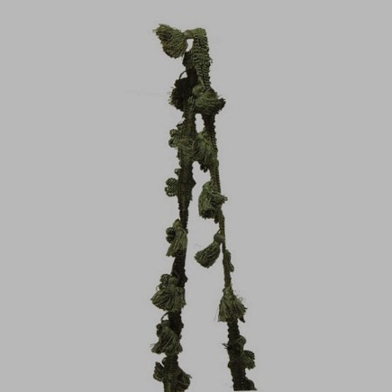 trim with tassels color green 35 mm