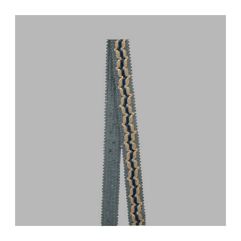 galon sierband kleur blauw beige 25 mm galon sierband kleur blauw beige 25 mm