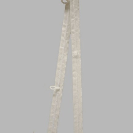 ribbon for pull up curtains color white width 20 mm