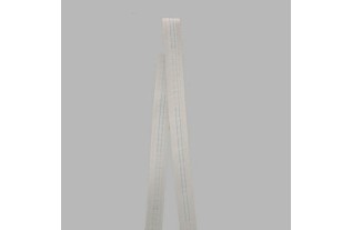 curtain pleat band color white width 25 mm