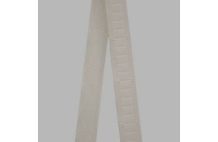 Plooiband voor platte plooien kleur wit breedte 25 mm