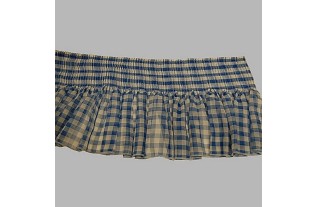 ruché voile avec diamant couleur bleu blanc hauteur 15 - 26 cm