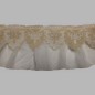 ruffle lace and voile ecru Height 17 cm ruffle lace and voile ecru Height 17 cm