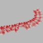ruffle curtain voile Plaid red height 6 cm ruffle curtain voile Plaid red height 6 cm