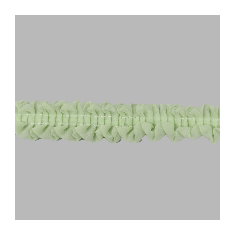 ruche rimpelband groen