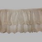 ruffle ecru voile embroidered lace height 33 cm ruffle ecru voile embroidered lace height 33 cm