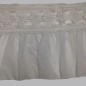 ruché dentelle et voile blanc hauteur 40 cm
