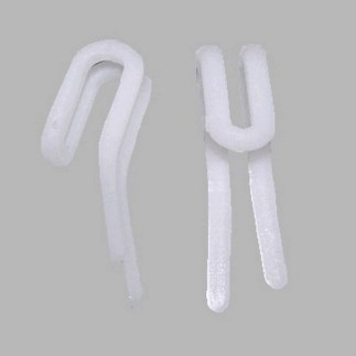 plooiband haken nylon wit 25 st