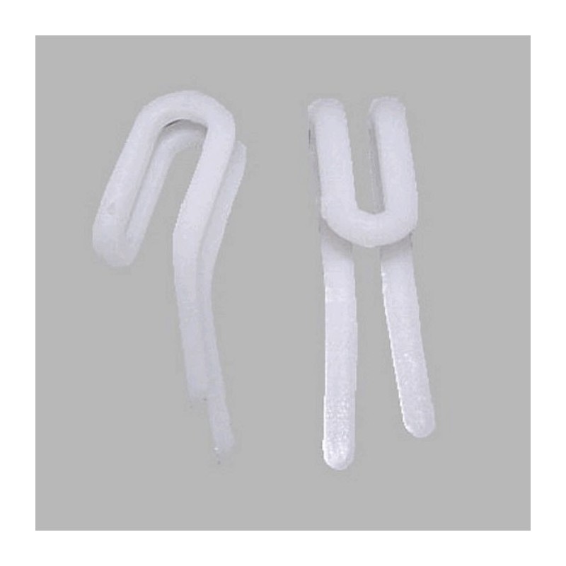 crochets pour le ruban rideau froncé ou plissé blanc25 pcs