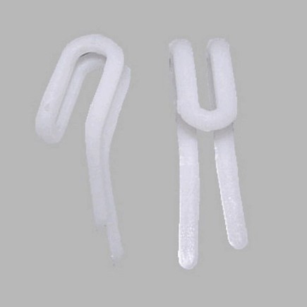 plooiband haken nylon wit 25 st