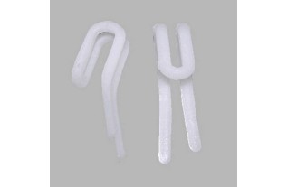 plooiband haken nylon wit 25 st