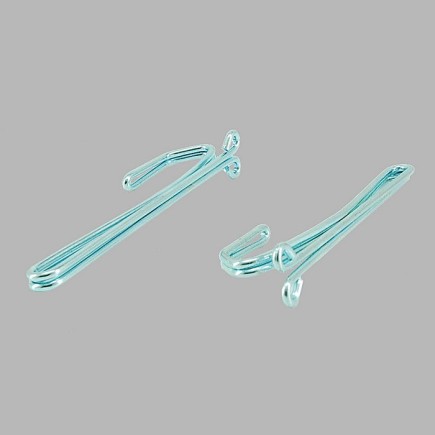 crochets de rideau glisser double nickel 8 cm de long 10 pcs