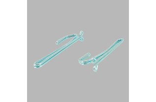 inschuifhaken met oog dubbel nikkel 8 cm lang 10 st