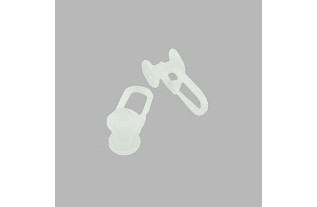 suspendeurs rail de rideau en plastique blanc 14 x 30 mm