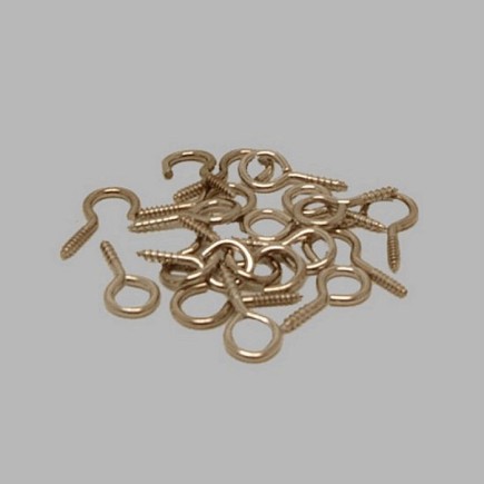 crochets et yeux pour net rideau expansion fil blanc 10 set