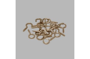 hooks and eye silver curtain net wire spiral 10 sets