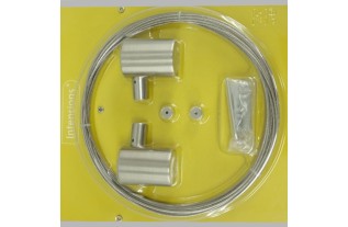 Câbles de tension rideau pour mur longueur 5 mètres chrome