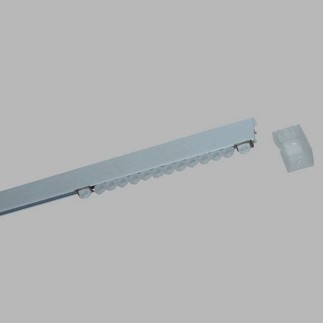 complete platte gordijnrails 25 x 15 mm wit in verschillende lengtes