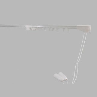 complete curtain tracks with cord control white in different lengths