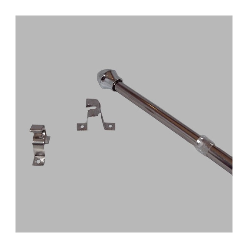 complete extendable curtain rod 13 mm silver in different lengths complete extendable curtain rod 13 mm silver in different lengths
