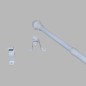complete extendable curtain rod 13 mm white in different lengths complete extendable curtain rod 13 mm white in different lengths