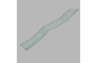 ruban fronceur de rideaux 25 mm couleur blanche