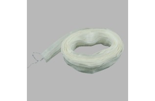 rimpelband 25 mm voor gordijnen kleur wit