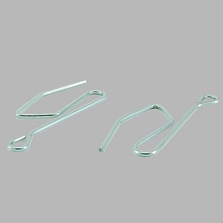 Curtain slip-on hooks nickel 25 pcs