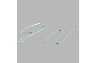 Curtain slip-on hooks nickel 25 pcs