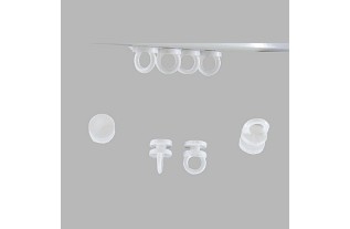 curseurs en plastique ronde 10 mm x 15 mm couleur blanc