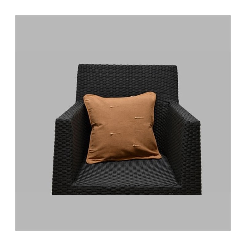 Sierkussenhoes kleur lichtbruin druppel design