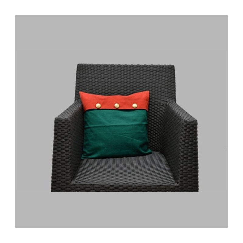 Housse de coussin vert d’or